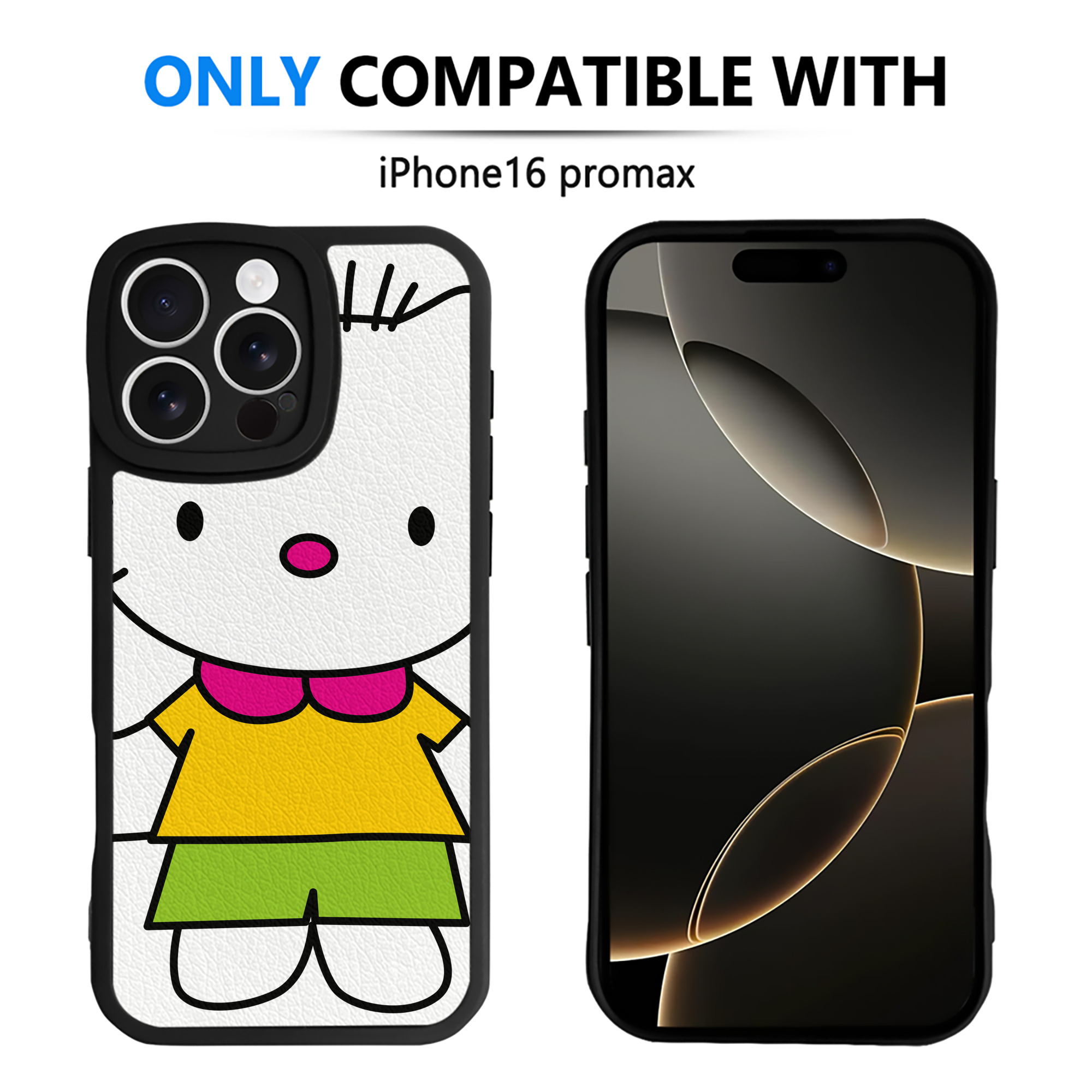 （画像用） Hello Kitty ハローキティ 【iPhone 16シリーズ対応】シリコンスマホケース（レザー調） 材質：シリコン